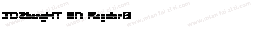 JDZhengHT EN Regular字体转换